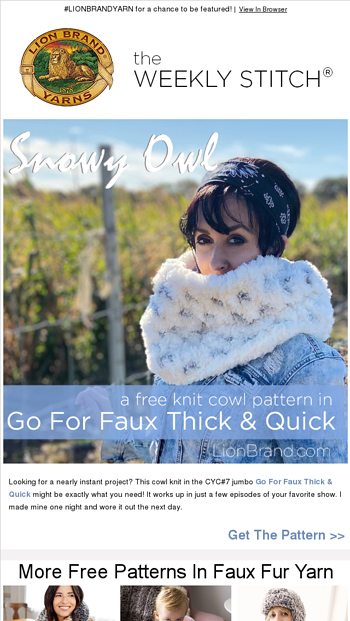 The Faux Fur Trend: Free Patterns - Lion Brand Yarn Email Archive