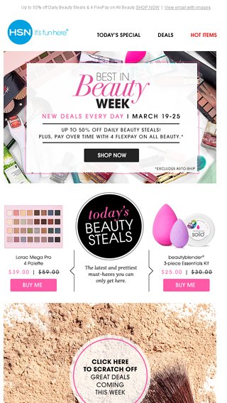 Best in Beauty Week Is Here with New Deals Every Day