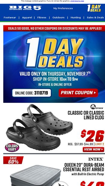 Big clearance 5 crocs