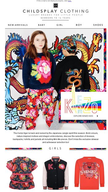 kenzo childsplay clothing