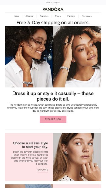 Your One-Stop Shop for All Your Holiday Styles - Pandora Email Archive