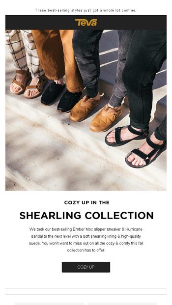 Go Next Level Cozy In Shearling Teva Email Archive