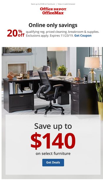Furniture Meets Style Meets Savings Office Depot Email Archive