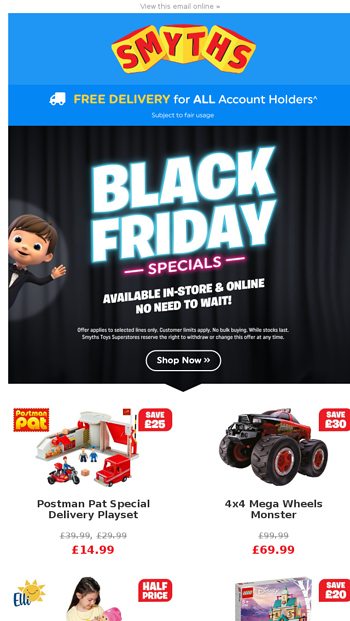 Smyths 2024 black friday