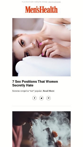 7 Sex Positions That Women Secretly Hate Men s Health Email Archive