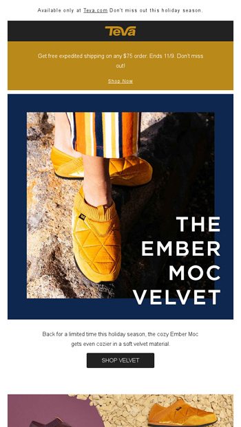 New Ember Moc in Velvet Teva Email Archive