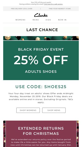clarks black friday