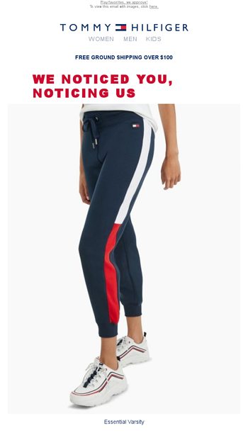 Essential Varsity Sweatpants and more ... - Tommy Hilfiger Kids Email  Archive