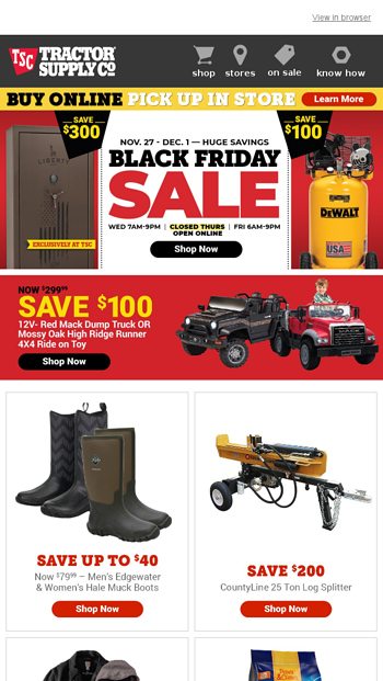 tractor supply muck boots black friday