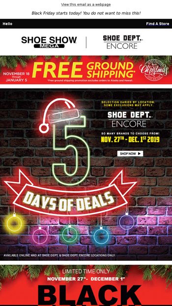 Friday Deals \u0026 FREE Ground Shipping 