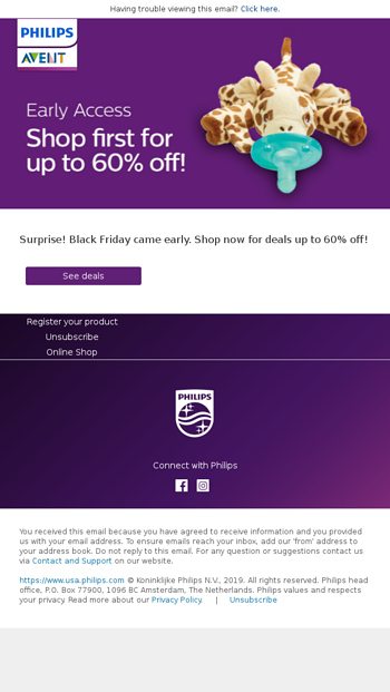 salty precocious blessing EmailTuna, your early access to Black Friday is here! - Philips Email  Archive