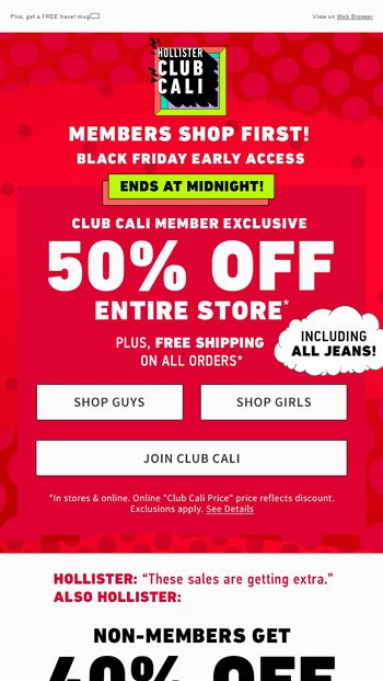 hollister black friday hours