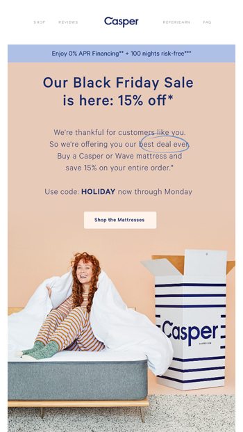Casper black friday sale 2019 discount