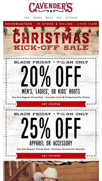 LIMITED TIME IN-STORE DEALS - Cavender's