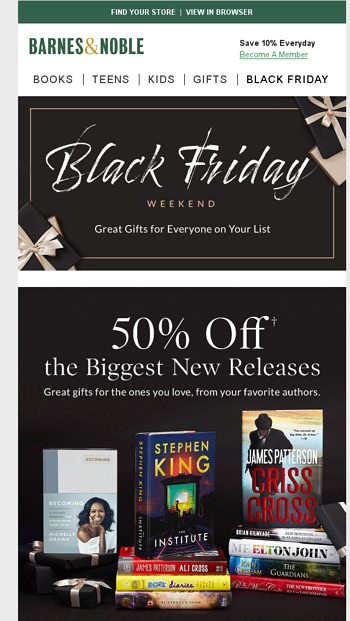 Black Friday Weekend Is Here Barnes Noble Email Archive