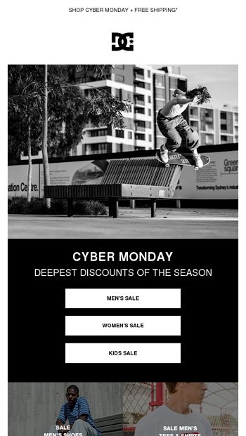 dc shoes cyber monday sale