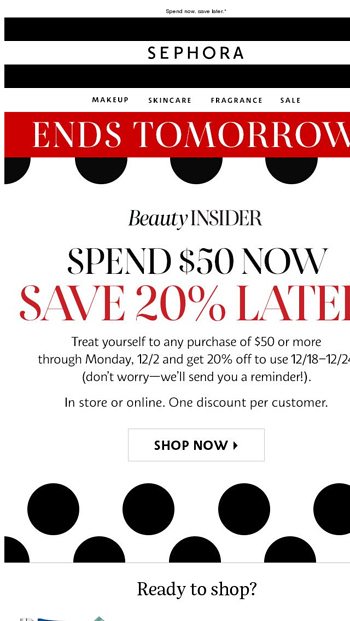 Sephora Email Newsletters