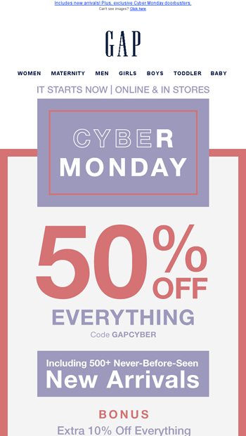 baby gap cyber monday