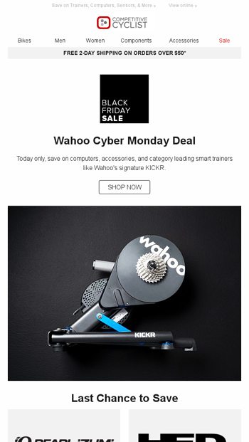 wahoo kickr cyber monday