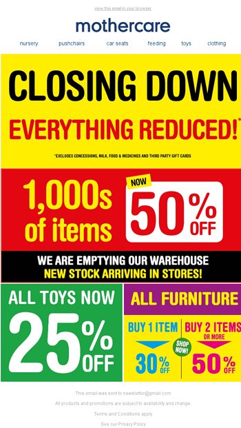 1000s of items now 50 off