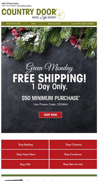 New Christmas From 14 99 Country Door Email Archive