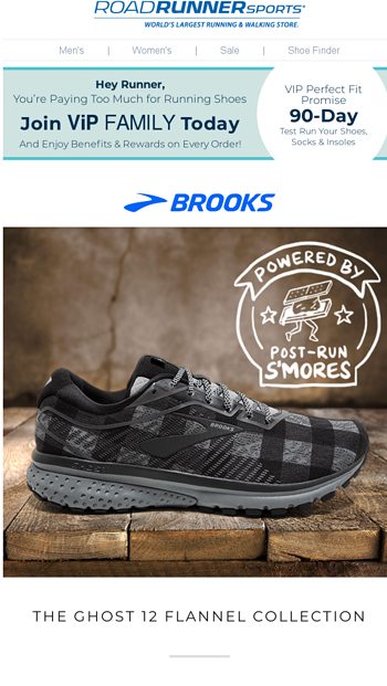 brooks ghost flannel shoes
