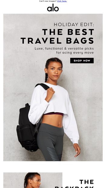 Epic News! 4 Necessary Bags to Elevate Your To-and-From - Alo Yoga Email  Archive