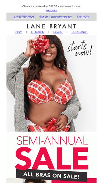 ALL 🎁 BRAS 🎁 ON 🎁 SALE! - Lane Bryant Email Archive