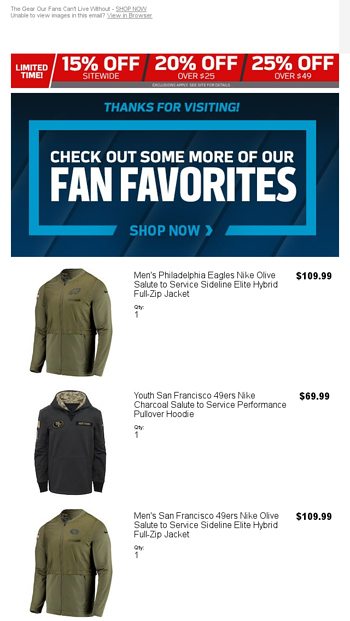 men's san francisco 49ers nike olive salute to service sideline therma performance pullover hoodie