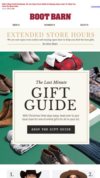 A New Gift Guide For The Finishing Touches Boot Barn Email Archive