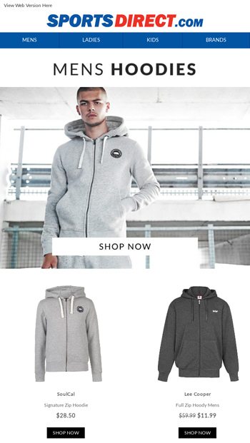 sports direct mens hoodies