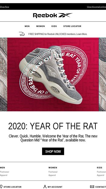 reebok question year of the rat