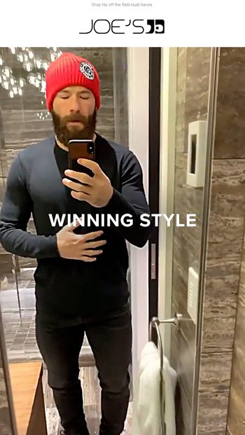 Joe's jeans julian store edelman