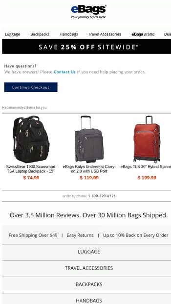 ebags free returns