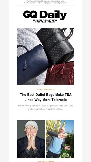 gq free duffle bag