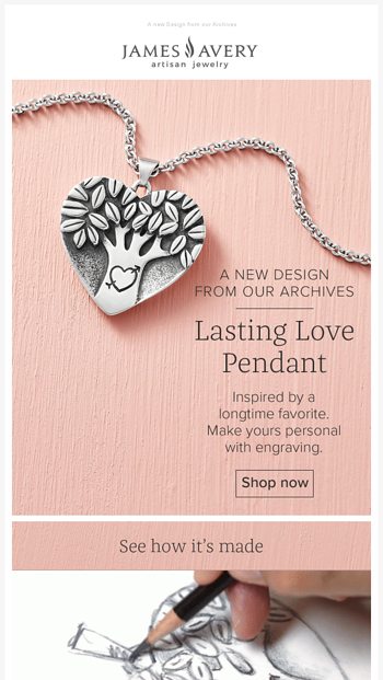 james avery lasting love pendant