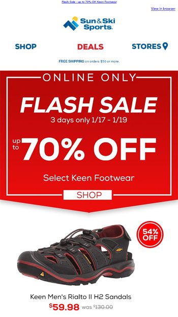 keen 70 off sale