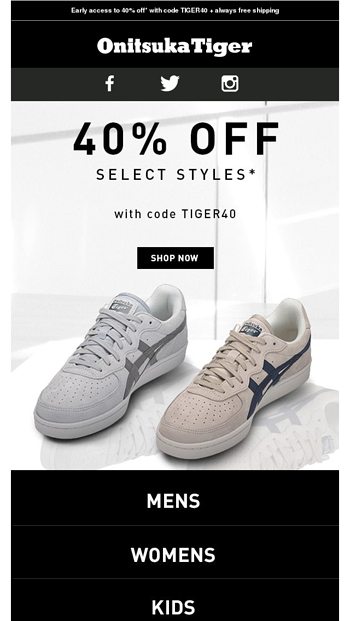 onitsuka discount code