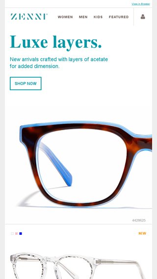 Introducing Our Latest Layered Acetate Frames - Zenni Optical Email Archive