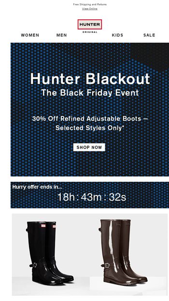 hunter black friday