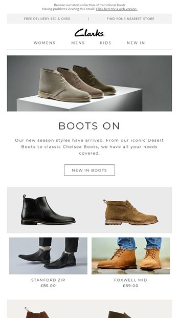 season boots have arrived - Clarks 