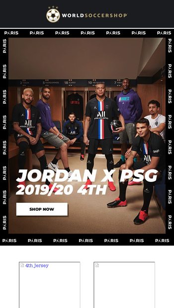 Paris Saint-Germain Jerseys available now at WorldSoccerShop.com