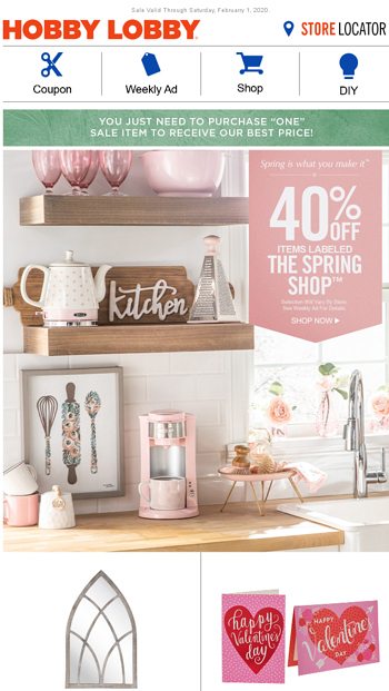 Add A Little Blush For A Kitchen Refresh Hobby Lobby Email Archive