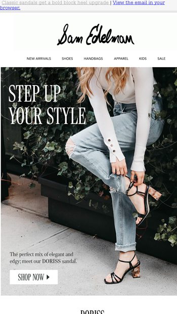 Level up with block heel sandals Sam Edelman Email Archive