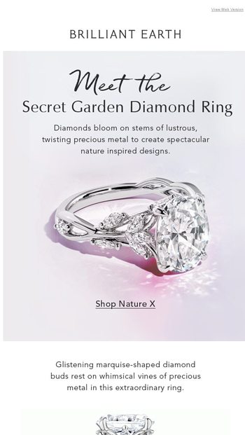 Brilliant earth secret store garden diamond ring