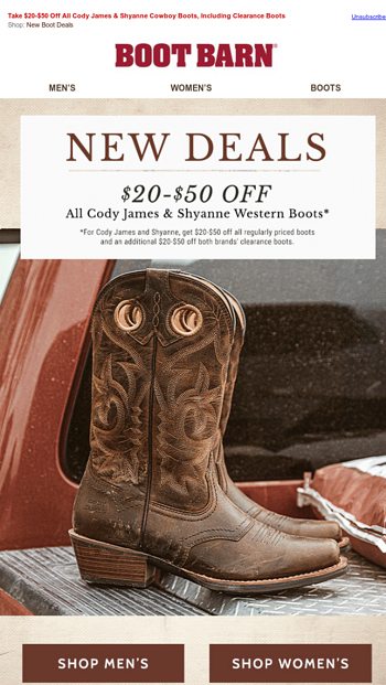 Bogo Free Clearance Boot Barn Email Archive