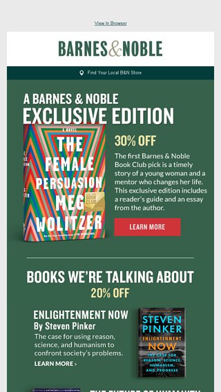 20 Off Books We Re Talking About Barnes Noble Email Archive