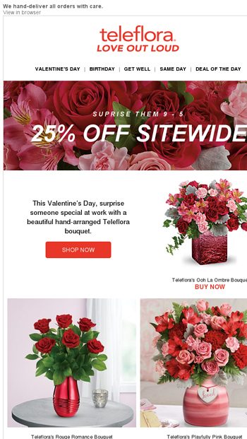 Show Your Love  Take 25 Off 