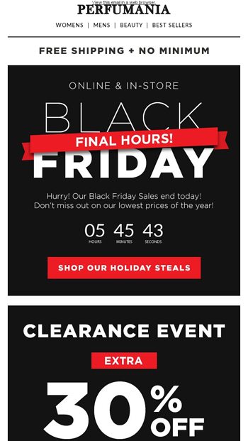 Perfumania black online friday