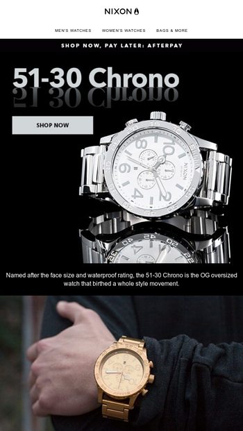 Afterpay on sale nixon watches